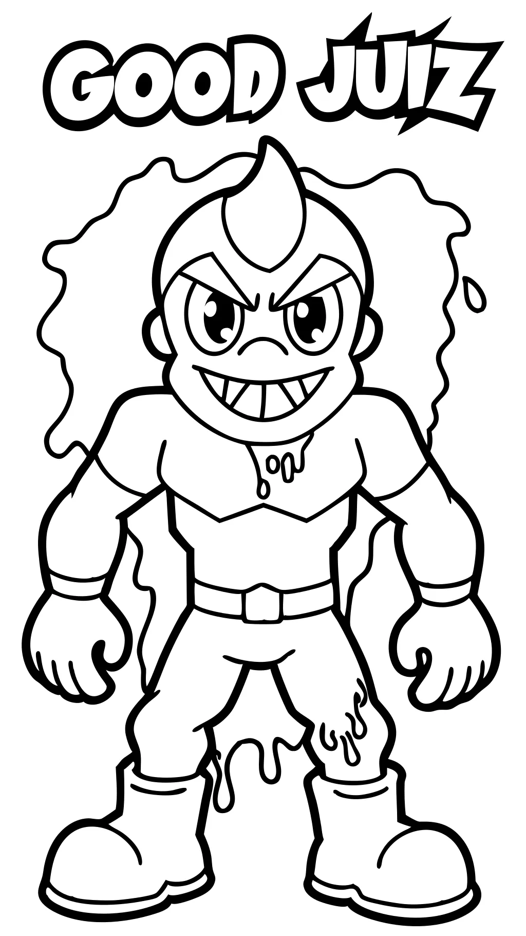 goo jit zu coloring pages